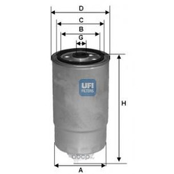 Топливный фильтр (UFI) 2435100
