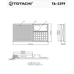 Воздушный фильтр (TOTACHI) TA2428